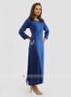 Crepe Silk Blue Kurti