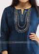 Crepe Silk Indigo Blue Kurti