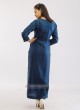 Crepe Silk Indigo Blue Kurti