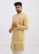 Silk Golden Color Indo Western