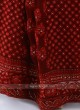 Chiffon Anarkali Suit In Maroon