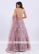 Net Lehenga Choli In Onion Pink