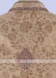 Golden And Maroon Sherwani