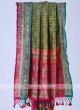 Mehndi Green Color Banarasi Silk Saree.