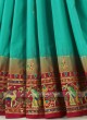 Rama Green And Rani Silk Saree.