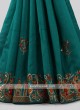 Teal Silk Saree