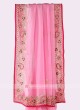 Light Pink Organza Saree