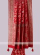 Red Color Banarasi Silk Saree