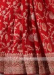 Red Color Banarasi Silk Saree