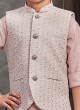 Sequins Work Nehru Jacket For Boy