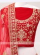 Dark Red Bridal Lehenga choli