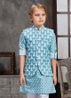 Wedding Waer Printed Nehru Jacket For Boy