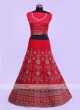 Red Silk Lehenga Choli