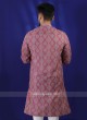 Purple Cotton Silk Kurta