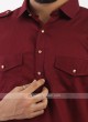 Maroon Pathani suit