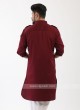 Maroon Pathani suit