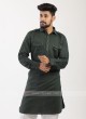 Green Pathani Suit