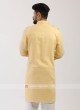 Lemon Yellow Pathani Suit