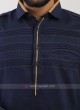 Navy Blue Pathani Suit