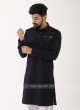 Black And White Pathani Suit