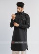 Dark Grey Pathani Suit