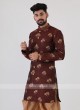 Maroon Mens Indo-Western