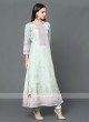 Chanderi Pista Green Salwar Kameez