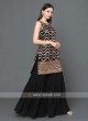 Georgette Gharara Suit In Black