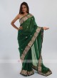 Green Color Net Saree