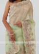 Pista Green Party Wear Saree.