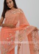 Organza Saree In Peach