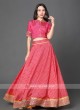 Silk Lehenga Choli In Pink