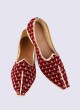 Maroon Color Zari Work Mojari