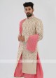 Designer Grooms Sherwani In Cream