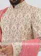 Designer Grooms Sherwani In Cream