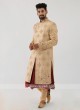 Golden Sherwani For Wedding