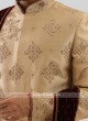 Golden Sherwani For Wedding