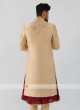 Golden Sherwani For Wedding