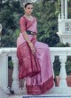 Orchid Crepe Silk Traditional Saree