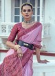 Orchid Crepe Silk Traditional Saree