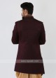 Wine Color Mens Indo-Western