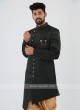 Green Color Mens Indo-Western