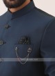 Peacock Blue Jodhpuri Suit