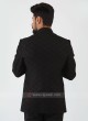 Printed Black Jodhpuri Suit