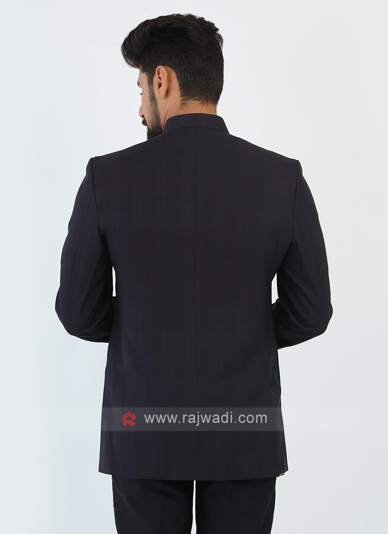 Navy Blue Jodhpuri Suit