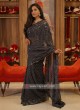 Chiffon Black Saree