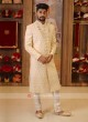 Cream Color Grooms Sherwani