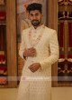 Cream Color Grooms Sherwani