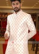 Off-White Color Grooms Sherwani