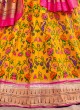 Yellow And Golden Silk Lehenga Choli